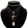 ZHAOFENG necklaces for women 2021 statement harajuku gold chain pendant layered jewelry religious bijoux chain
