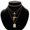 ZHAOFENG necklaces for women 2021 statement harajuku gold chain pendant layered jewelry religious bijoux chain
