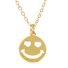 ZHINI Female's Smiley Face Choker Necklaces Boho Gold Color Star Party Pendant Necklace Rhinestone Handmade Jewelry 2021