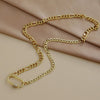 ZHINI Gold Color Punk Round Circle Thick Chain Choker Necklace Charming Zircon Pendant Statement Necklace Jewelry 2021