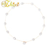 Pearl Necklace Pearl Jewelry Natural Baroque Chains Necklaces For Woman 9-10MM X125
