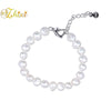 Natural Baroque Pearl Bracelets Fine Jewelry 8-9MM White Pearl Bracelets For Women Trendy Birthd Gift T242s