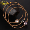 Pearl Jewelry Baroque Pearl Bracelets 9K Gold Jewelry Natural Stone Charm bracelets For Women Party Gift EB227