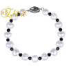 Pearl Jewelry Genuine Pearl Bracelet Natural Baroque Strand bracelets White Casual Stone Beads Bangle For Women TS208