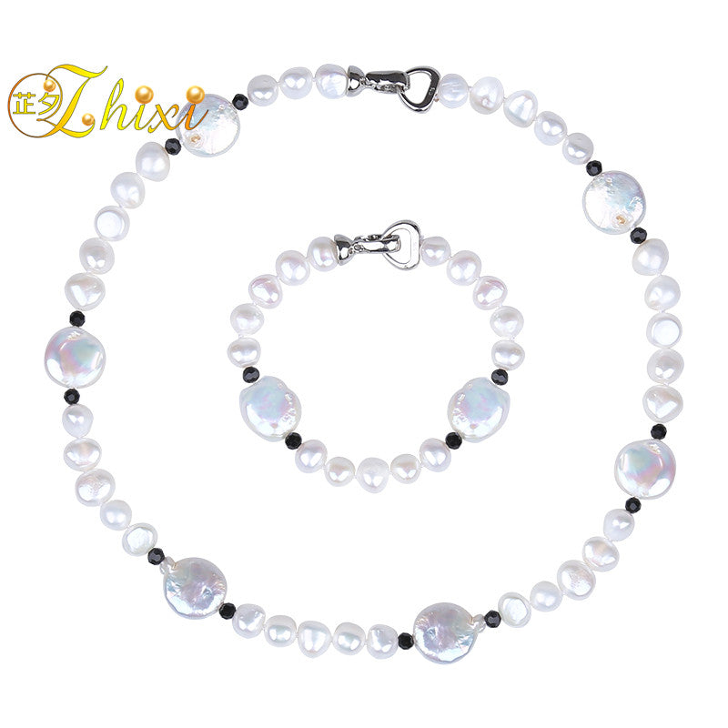 Pearl Jewelry Set Natural Baroque Chokers Necklaces Bracelet For Women 2020 Fashion Party Anniversary Gift T209