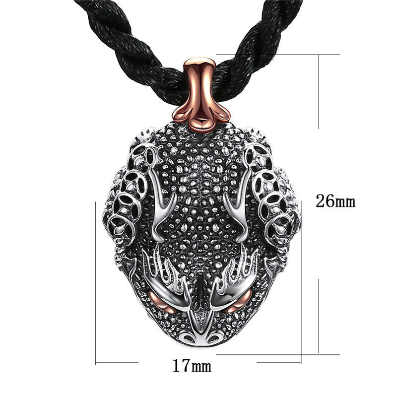 100% Real 925 Sterling Silver Toad Necklaces Pendants for Women Men Wholesale High Quality
