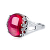 Thai Silver Natural Gemstones Rings for Women 925 Sterling Silver Wedding Bands Engagement Jewelry