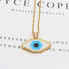 ZHONGVI Women Jewelry Handmade Gift  Evil Eye Necklace Miyuki Gold Chain Necklaces Delica Seed Beads Jewellry