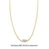 ZMNecklace Fine Ingot Titanium Steel Plated All-match Temperament Sparkling Glitter Clavicle Chain Jewelry Accessories