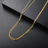 ZMNecklace For Women Superimposed Item Ingot Titanium Steel Gold-Plated Necklace Wild temperament Clavicle Chain Choker