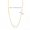 ZMNecklace For Women Superimposed Item Ingot Titanium Steel Gold-Plated Necklace Wild temperament Clavicle Chain Choker