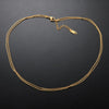 ZMNecklace For Women Superimposed Item Ingot Titanium Steel Gold-Plated Necklace Wild temperament Clavicle Chain Choker