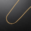ZMNecklace For Women Superimposed Item Ingot Titanium Steel Gold-Plated Necklace Wild temperament Clavicle Chain Choker