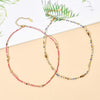 ZMZY Bohemian Cute MIYUKI Beads Strand Necklace Women Collares collier Beaded Short Choker Necklace Jewelry Gift
