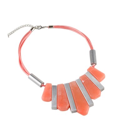 Fashion Trendy Women Geometric Necklaces & Pendants Statement Necklace with Acrylic Pendant for Women Jewelry