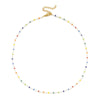 ZMZY Miyuki Bead Flower Necklace Multicolor Choker Necklace Simple Cute Strand Daisy Colorful Women String Collar Gift