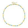 ZMZY Miyuki Bead Flower Necklace Multicolor Choker Necklace Simple Cute Strand Daisy Colorful Women String Collar Gift