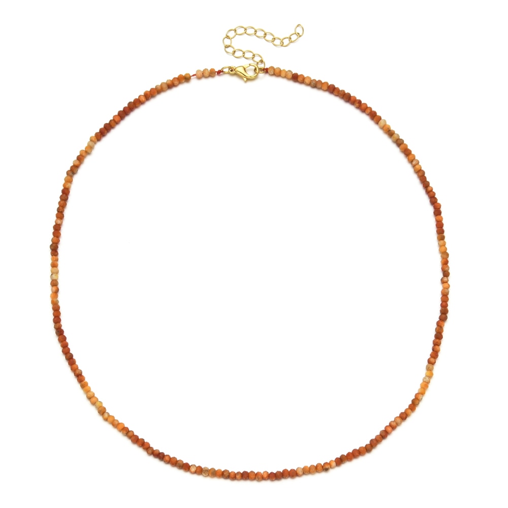 ZMZY Multicolor Cute Choker Faceted Beads Necklace Natural Stones Filled Collier Femme Women Boho Necklace Statement Jewelry