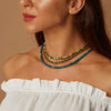 ZMZY Natural Stone Space Beads Vintage Choker Necklace Femme Beaded Collar Bohemia Necklace Strand Bracelets Jewelry Bijoux