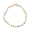 ZMZY Colour Boho Natural Fresh Water Pearl Necklace Color Liuli Glass Flower Beads Choker Necklace Beach Femme Jewelry Gift