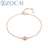 2020 New Arrival Chi-Bi Sakura Real 0.03 CT Diamond Blacelet 18K Rose Gold (Au750) S80074T