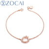 2020 New Arrival Chi-Bi Sakura Real 0.10 CT Diamond Blacelet 18K Rose Gold (Au750) S80073T