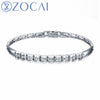 Brand New Design Diamond Bracelet Real certificated 0.40 CT Diamond 18K white gold party and gift bracelet