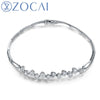 DESIGNER 0.48 CT CERTIFIED DIAMOND BRACELET BRACELETS JEWELRY BRACLETS ROUND CUT 18K WHITE GOLD S00008