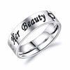 2020 New Fashion Couple Jewelry Anniversary Stainless Steel CZ Stone Wedding Finger Rings for Women