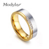 2020 New Never Fade Hot Wedding Rings for Women Men Anillos Gold-Color Promise Finger Jewelry