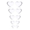 5 Pcs/set Heart Stud Earrings For Women Silver Color Stainless Steel Earrings Female Jewelry