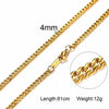 ZORCVENS Men Women Necklace Gold Tone Snake Miami Cuba Wheat Spiga Paima Link Round Box Curb Chains Stainless Steel Necklace