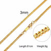 ZORCVENS Men Women Necklace Gold Tone Snake Miami Cuba Wheat Spiga Paima Link Round Box Curb Chains Stainless Steel Necklace
