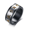 Unique Spinner Om Mani Padme Hum Ring For Men Stainless Steel Mantra Buddhism Ring Party Anniversary jewelry