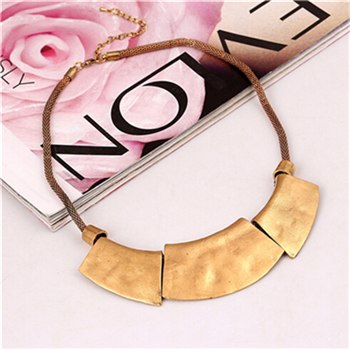 2020 Fashion Gold Silver Color Vintage Choker Necklace Bohemian Big Punk Statement Power Maxi Necklace Women Punk Jewelry