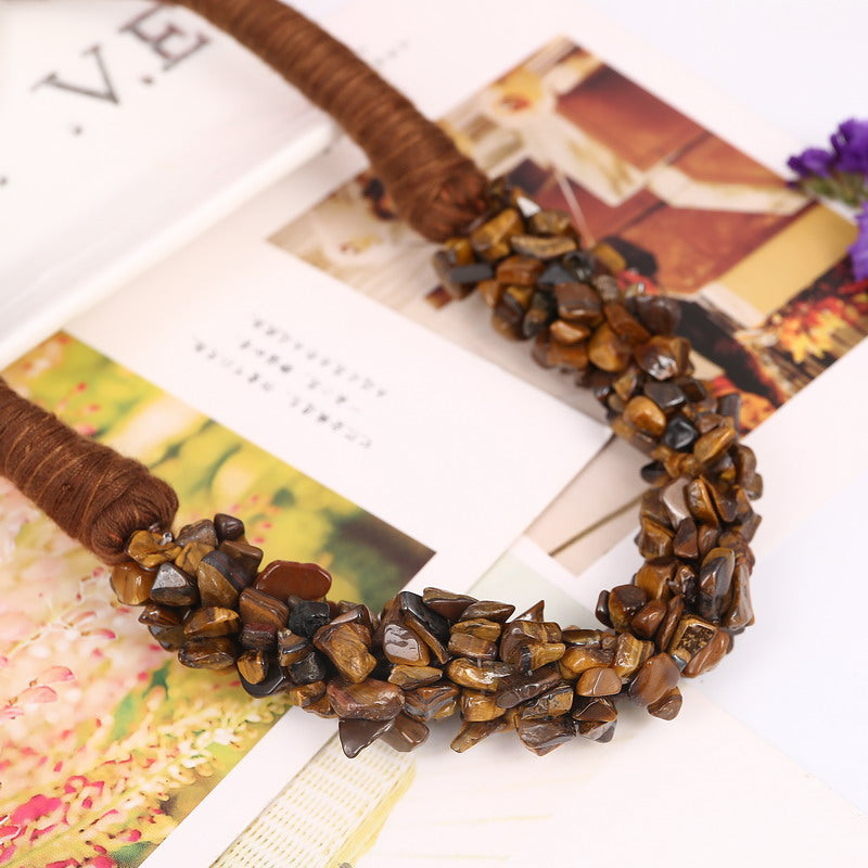 2020 Trendy Fashion Women's Chunky Necklace Bohemia Style Coral Stone Pendant Choker Statement Necklace Jewelry