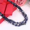 2020 Trendy Fashion Women's Chunky Necklace Bohemia Style Coral Stone Pendant Choker Statement Necklace Jewelry
