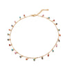 ZOSHI Bohemian Colorful Stone Chain Necklace for Women Gold Silver Color Short Chokers Necklace Charming Party Jewelry