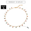 ZOSHI Bohemian Colorful Stone Chain Necklace for Women Gold Silver Color Short Chokers Necklace Charming Party Jewelry