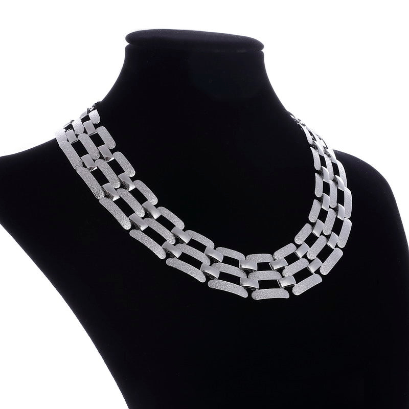 Jewelry   Vintage Antient Gold Silver Leaf Pendant Statement Necklace For Woman New collar necklaces & pendants