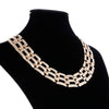 Jewelry   Vintage Antient Gold Silver Leaf Pendant Statement Necklace For Woman New collar necklaces & pendants
