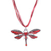 Necklace Silver Dragonfly Statement Necklaces Pendants Vintage Rope Chain Necklace Women Accessories   Jewelry