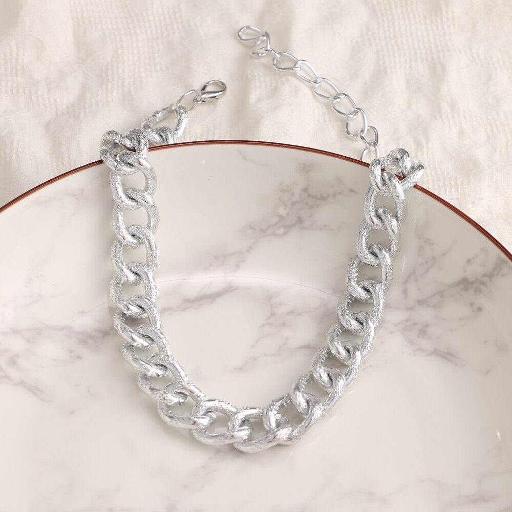 ZOVOLI Punk Cuban Link Thick Chain Choker Necklace Men Statement Gold Minimalist Chunky Necklaces For Women 2021 Hip Hop Jewelry