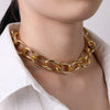 ZOVOLI Punk Cuban Link Thick Chain Choker Necklace Men Statement Gold Minimalist Chunky Necklaces For Women 2021 Hip Hop Jewelry