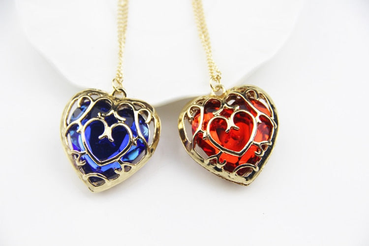 ZRM-Fashion-Jewelry-Legend-of-Zelda-Necklace-Blue-Red-Heart-Pendant-Lovers-Couple-Necklace-Women-Men