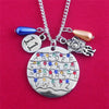 ZRM Stranger Things Necklaces Montauk 11 Alphabet Light Wall Monster Pendant With Crytal Lady Girl Choker Cosplay Accessories