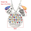 ZRM Stranger Things Necklaces Montauk 11 Alphabet Light Wall Monster Pendant With Crytal Lady Girl Choker Cosplay Accessories