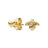 PDE091 Genuine 925 Sterling Silver Magnolia Bloom, Pale Cerise Enamel & Pink CZ Stud Earrings for Women Jewelry Bijoux