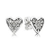PDE100 S925 Hot Sale Genuine 925 Sterling Silver Statement Feather Fairy Wings Stud Earrings for Women Fashion Silver Jewe