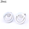 stud earrings 2020 fashion jewelry accessories stainless steel for women silver gold jewelery earing brincos female women's